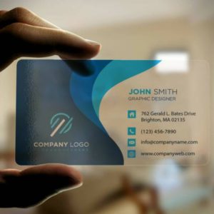 Transparent Business Cards