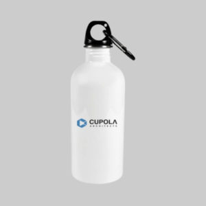 White Metallic Water Bottles